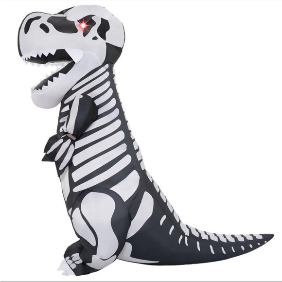 Joyfy Inflatable Skeleton Dinosaur Costume – LED Eyes, 8ft Tall - EUC - Picture 3 of 5